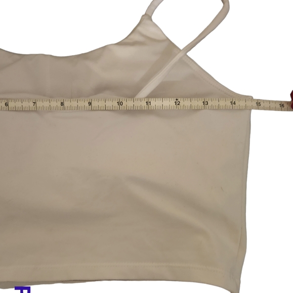 White Crop Bra Tank - Picture 4 of 6